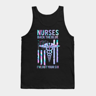 Nurse Back The Blue I've Got Your Six Tank Top